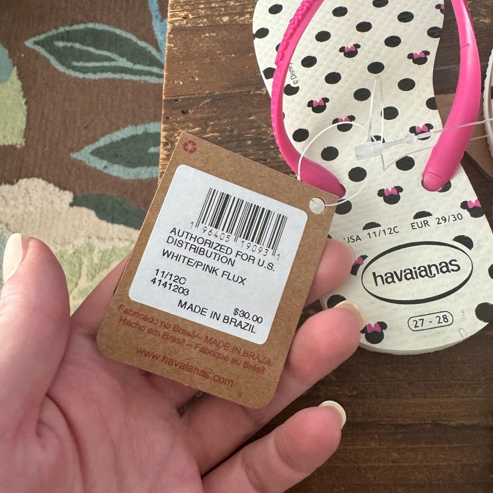 NEW! Havaianas Little Kid Slim Disney Flip Flops - Picture 4 of 4